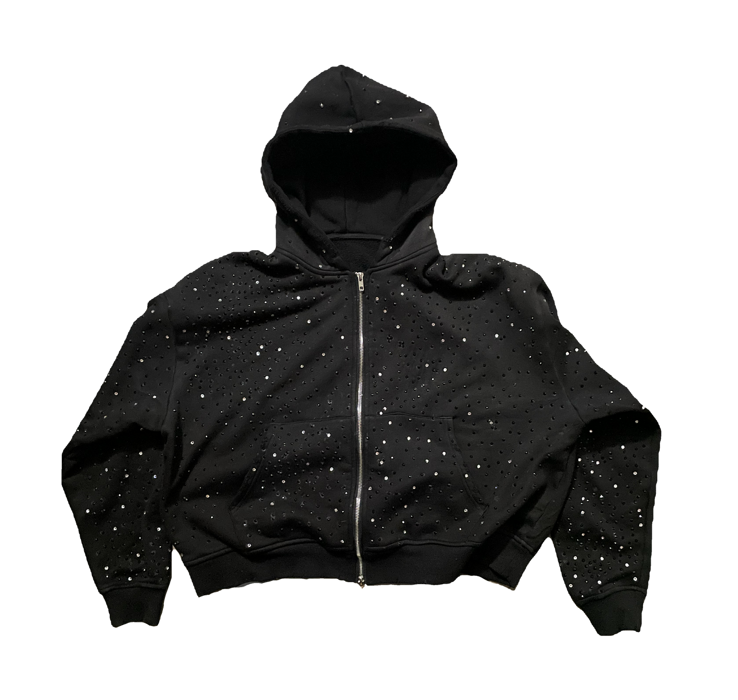 starynight rhinestone zip up